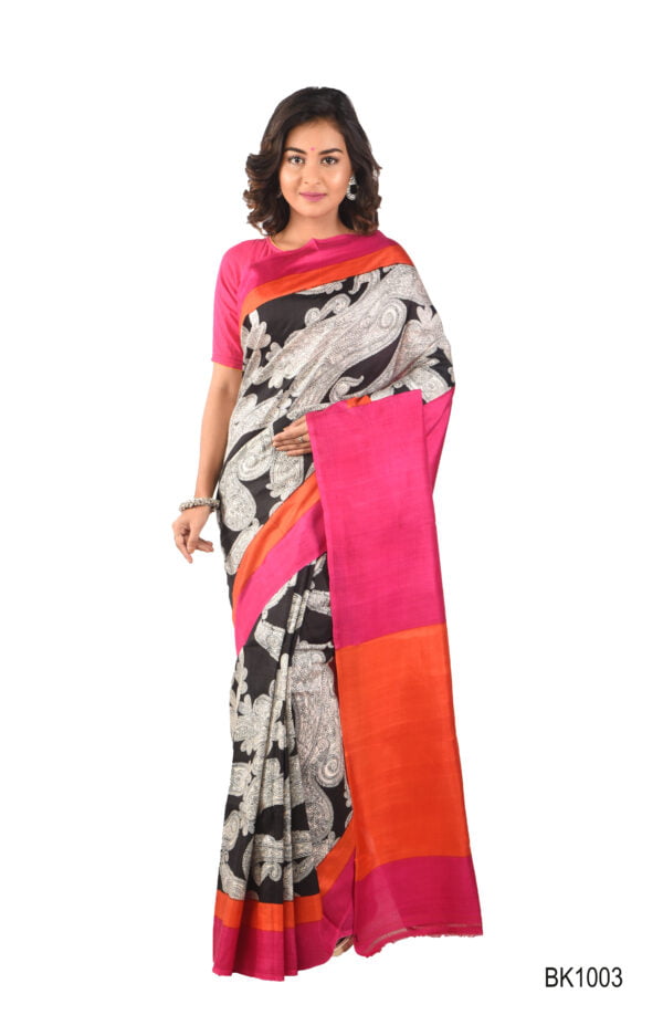 Bishnupuri silk Printed Saree 2