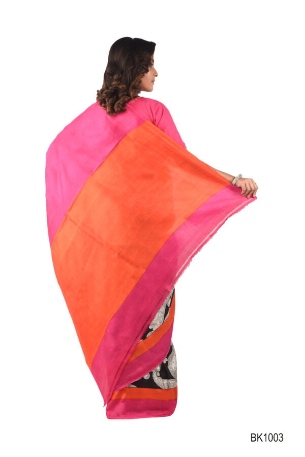 Bishnupuri silk Printed Saree 2 - Image 3