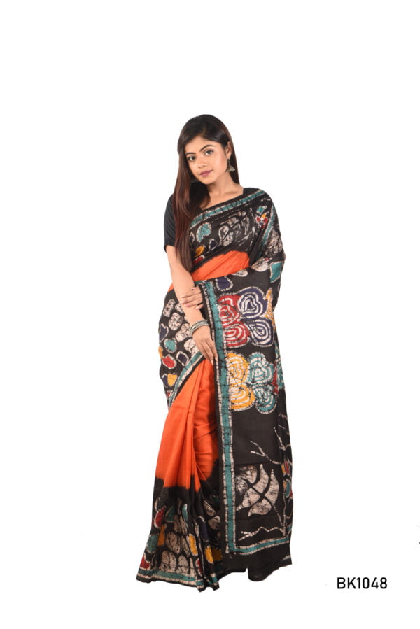 Murshidabad Silk Batik Saree
