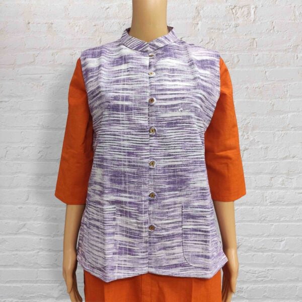Malaysia Cotton Women's Nehru Jacket