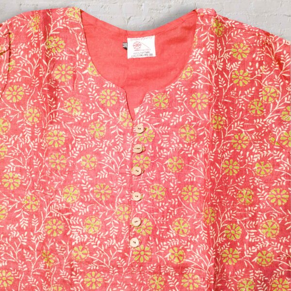 Silk Printed Women Kurta - Image 2