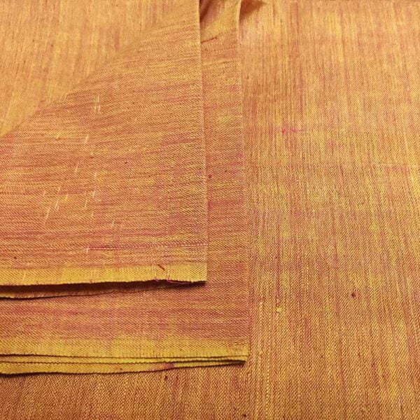 Orange And Red shaded Cotton Fabric - Image 2