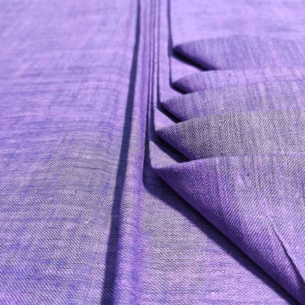 Purple And White Shade Cotton Fabric