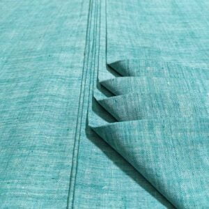 Green And White Shade Cotton Fabric