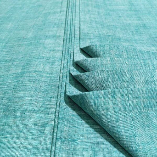Green And White Shade Cotton Fabric