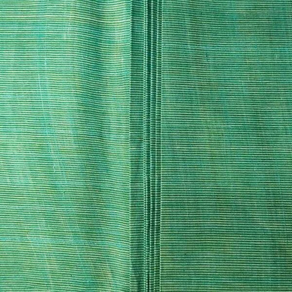 Green And White Stripe Cotton Fabric - Image 2