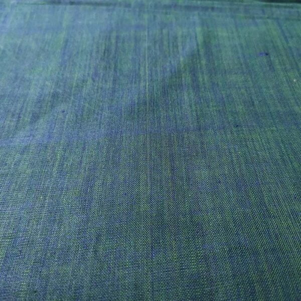 Green And Blue Shaded Cotton Fabric - Image 3