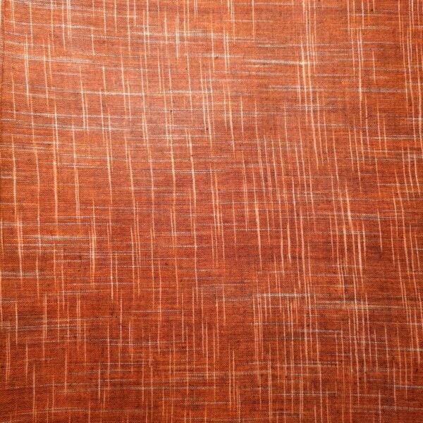 Brown And Orange Jharna Pattern Fabric - Image 2