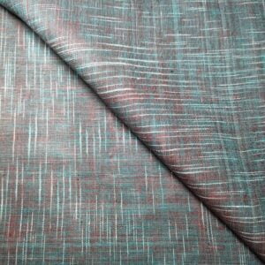 Green And Brown Shaded With Jharna Pattern Fabric