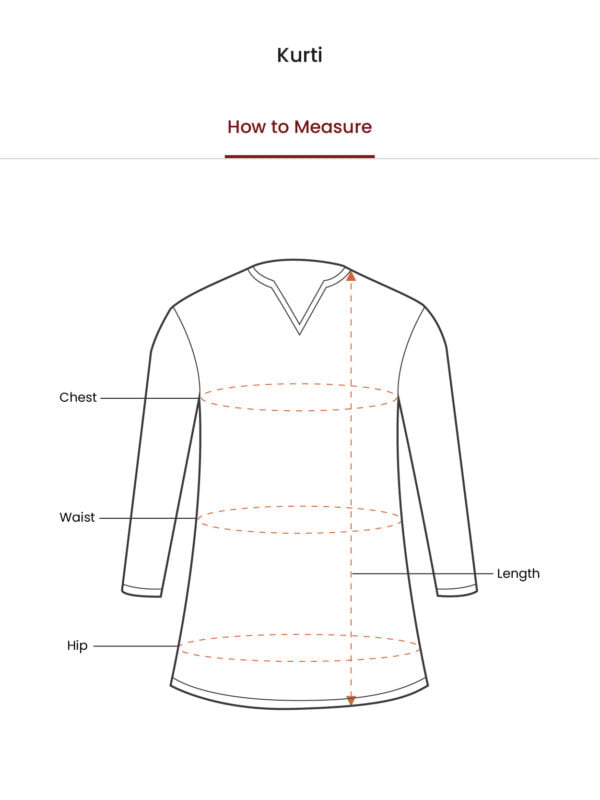 Green And Brown Shaded Three Quarter Sleeves Women Kurta - Image 3