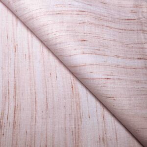 White And Light Brown Khaddar Texture Muslin Fabric