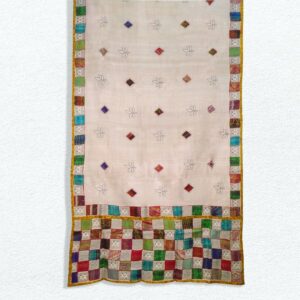 Tussar Kantha Patch Work Stole