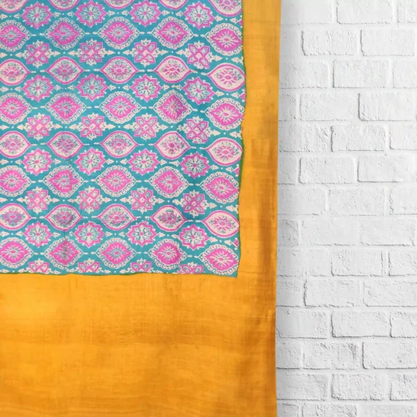 Traditional Printed Gachi Tussar Saree - Image 2