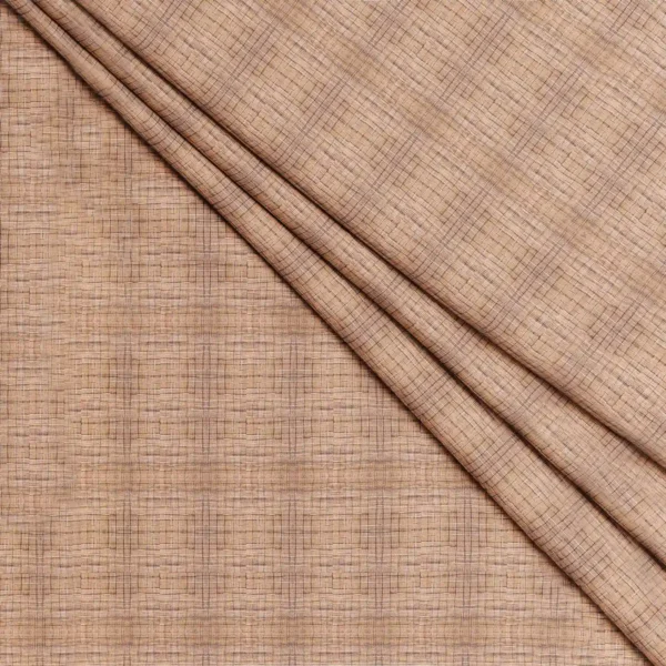 Cotton Brown Jharna Pattern Fabric - Image 3