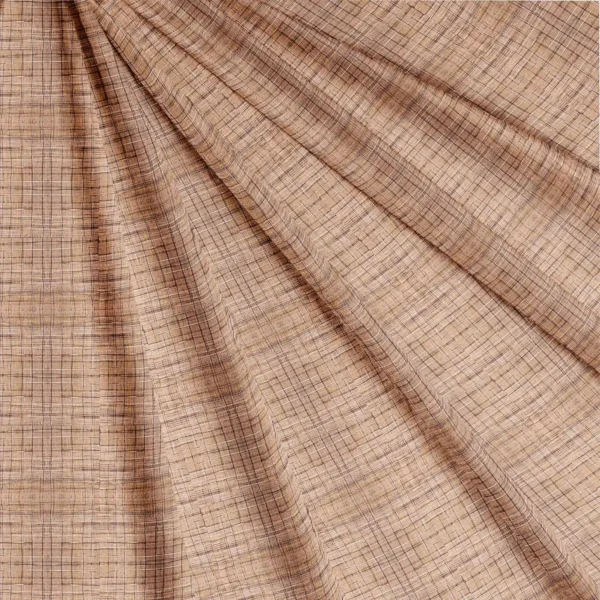 Cotton Brown Jharna Pattern Fabric - Image 2