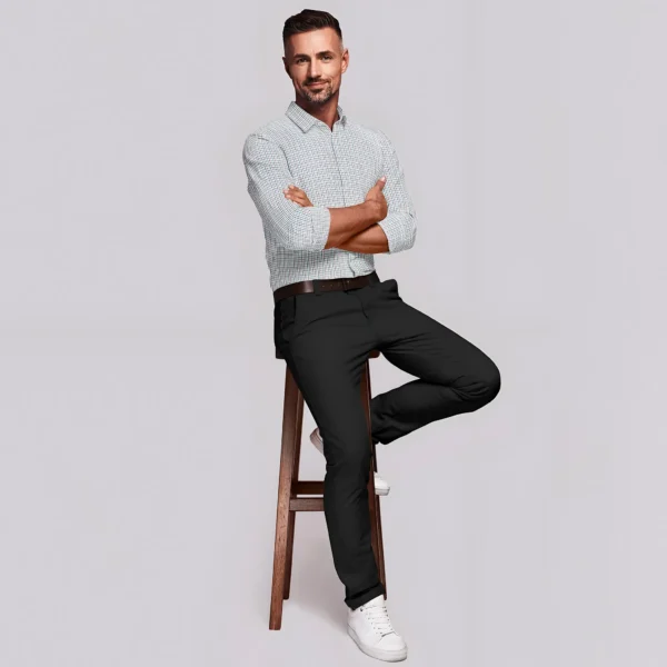 White Multicolour Grid Checked Cotton Full Sleeve Shirt - Image 2