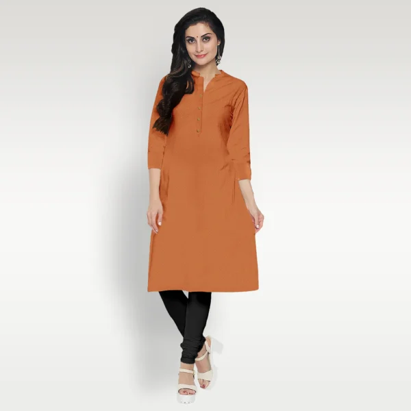Salmon Colour Gachi Tussar Women's Kurta