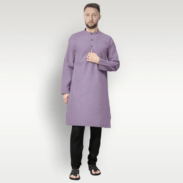 Multicolour Striped Cotton Kurta