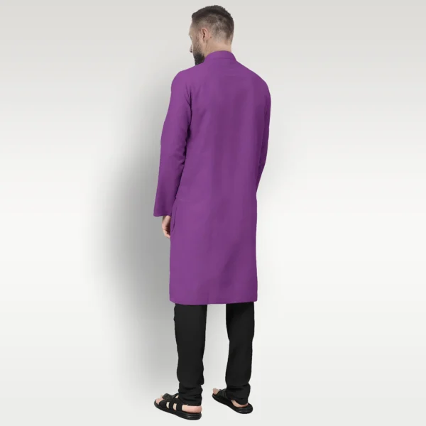 Purple Cotton Kurta - Image 2