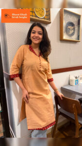 Khadi Cotton Kurtis– Sand Beige