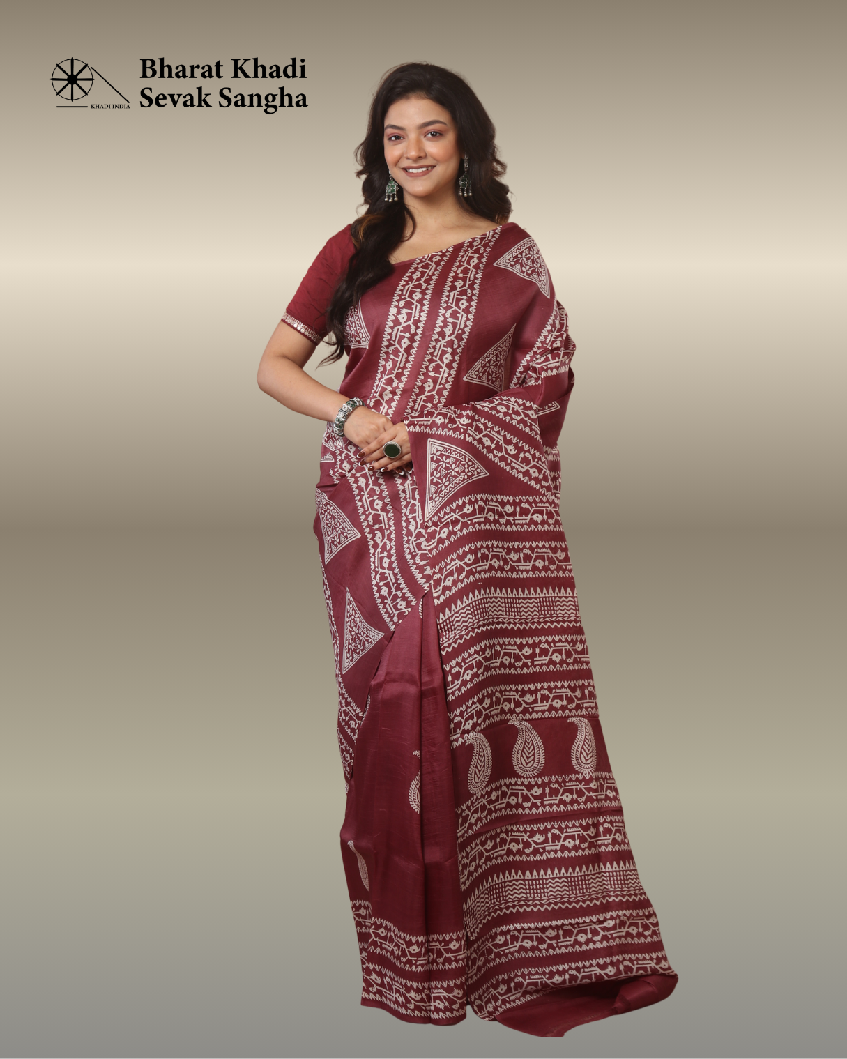 Rich Maroon Katan Silk Saree